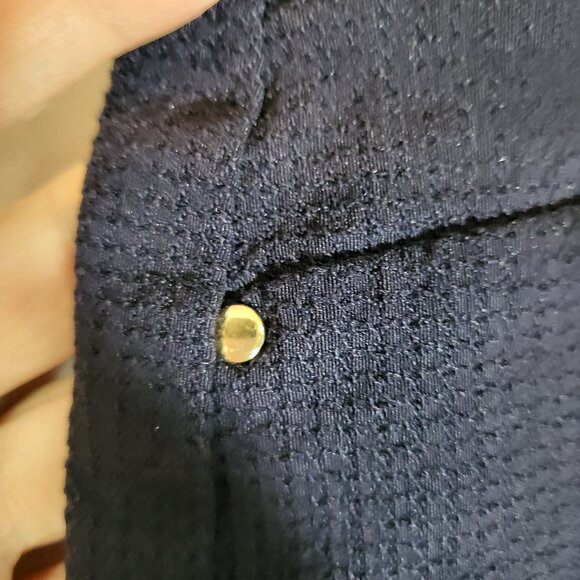 Rafaella Comfort Stretch Pull On Dress Pants Size 16 Navy Blue - Picture 4 of 7